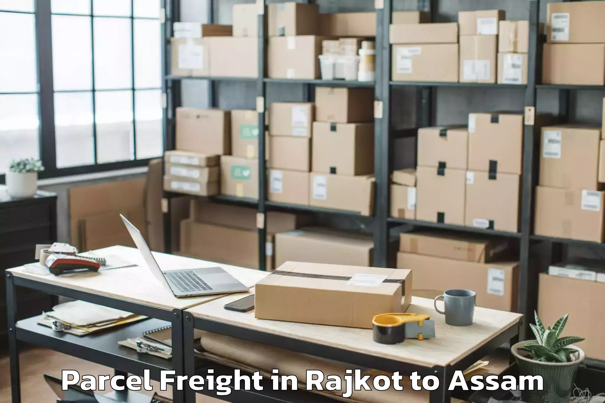 Quality Rajkot to Lala Assam Parcel Freight